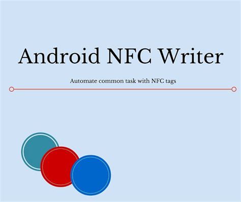 what nfc tag frequency does an android write|android nfc record.